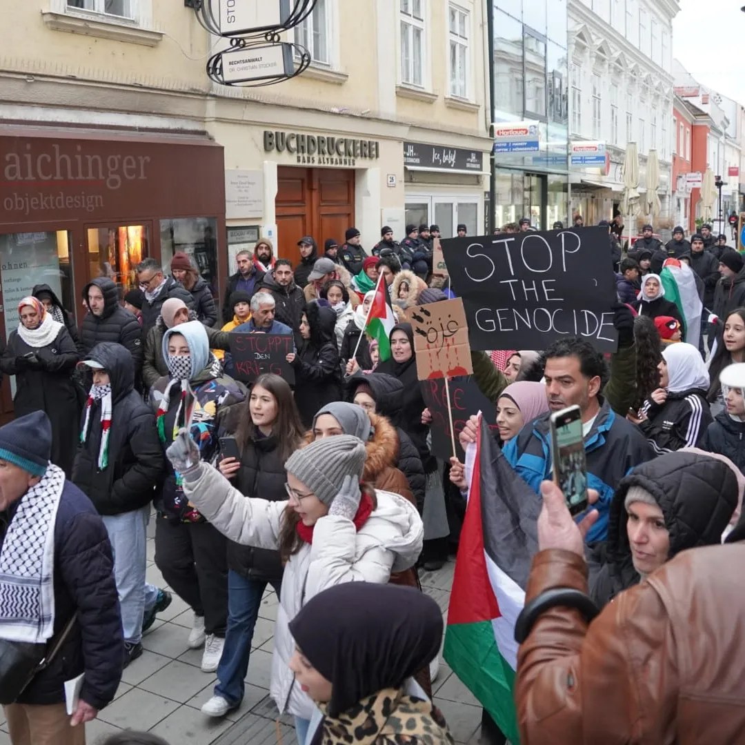 Palästina-Demo in Wiener Neustadt