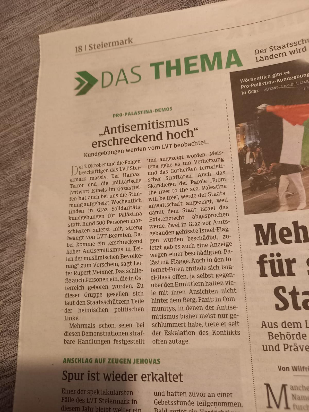 kleine_zeitung_palaestina