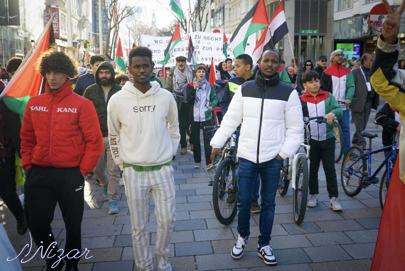 Demo 16.3., Palästina, Freiheit