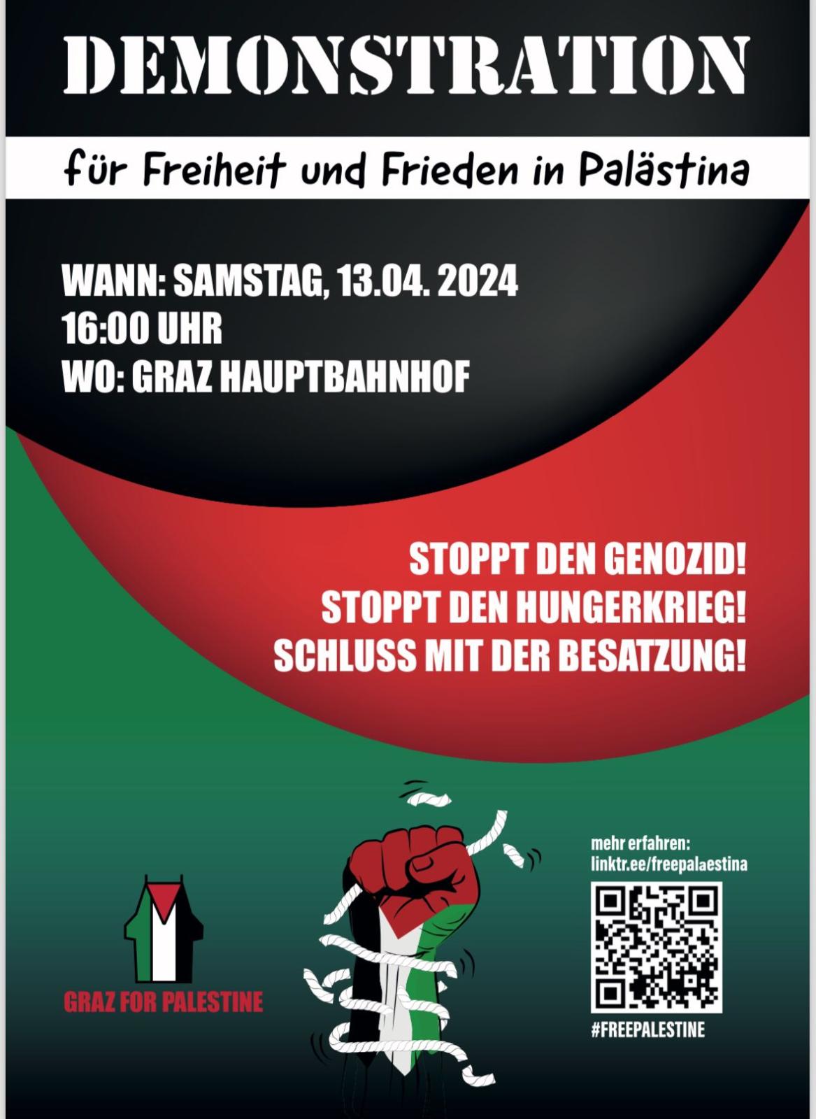 Graz: Demonstration für Palästina