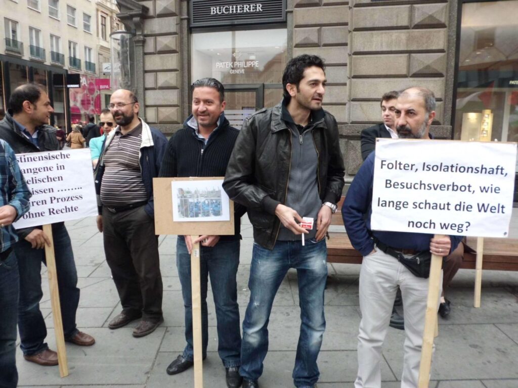 Wien solidarisiert sich mit den palästinensischen Gefangenen im Hungerstreik