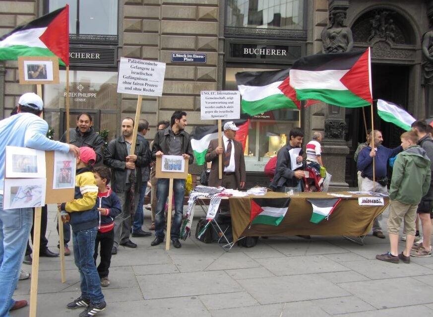 Wien solidarisiert sich mit den palästinensischen Gefangenen im Hungerstreik