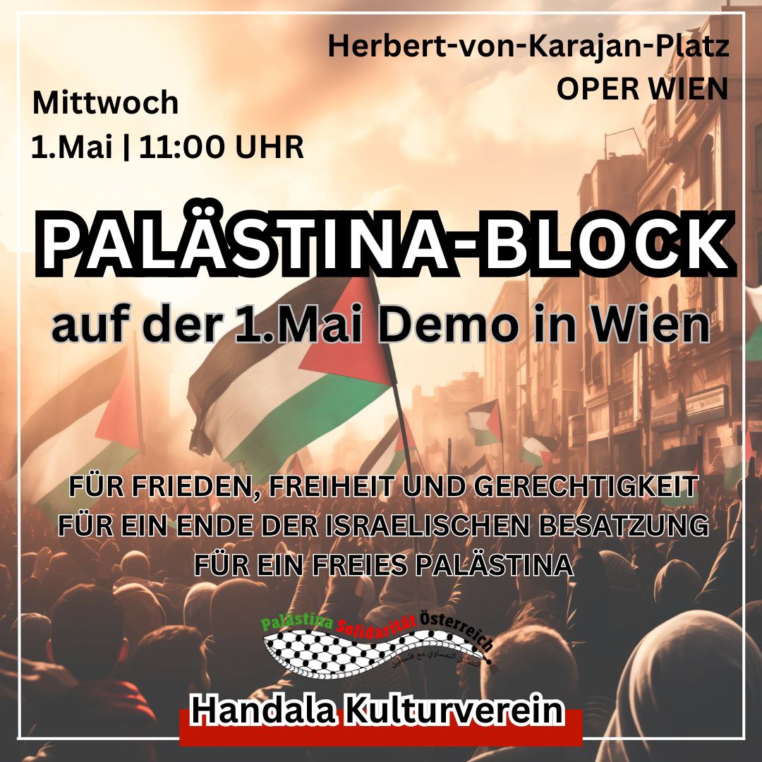 Erster Mai für Palästina in Wien