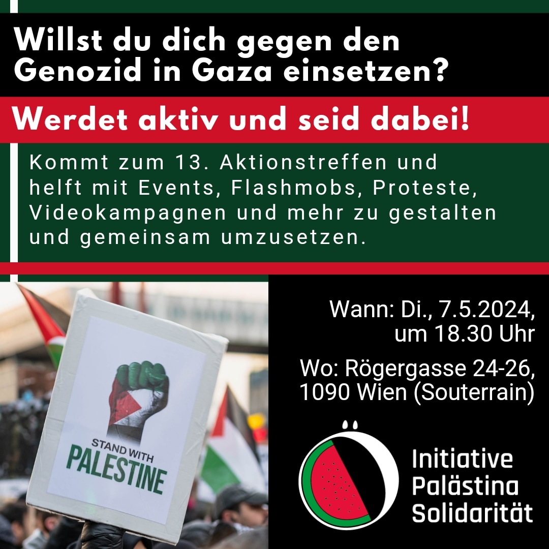Wien Treffen Initiative Palästina Solidarität