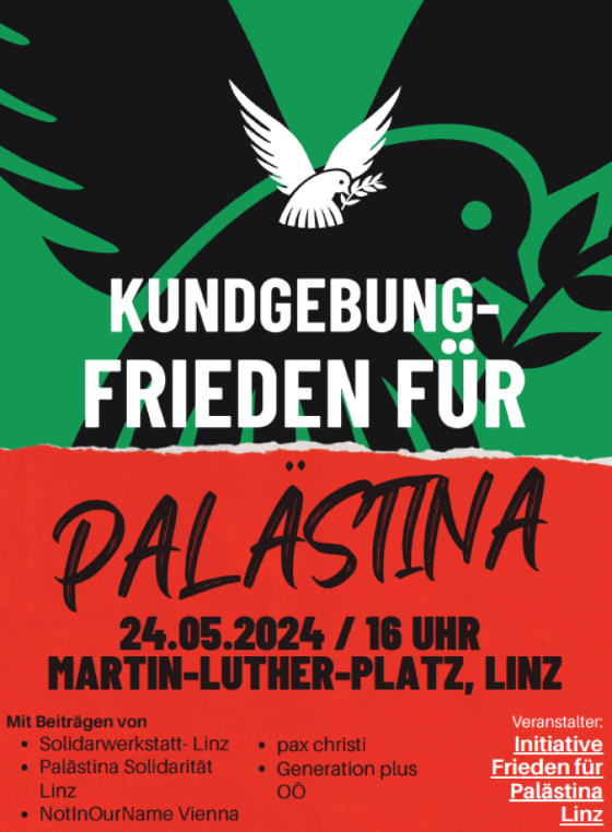 Linz: Kundgebung - Frieden für Palästina