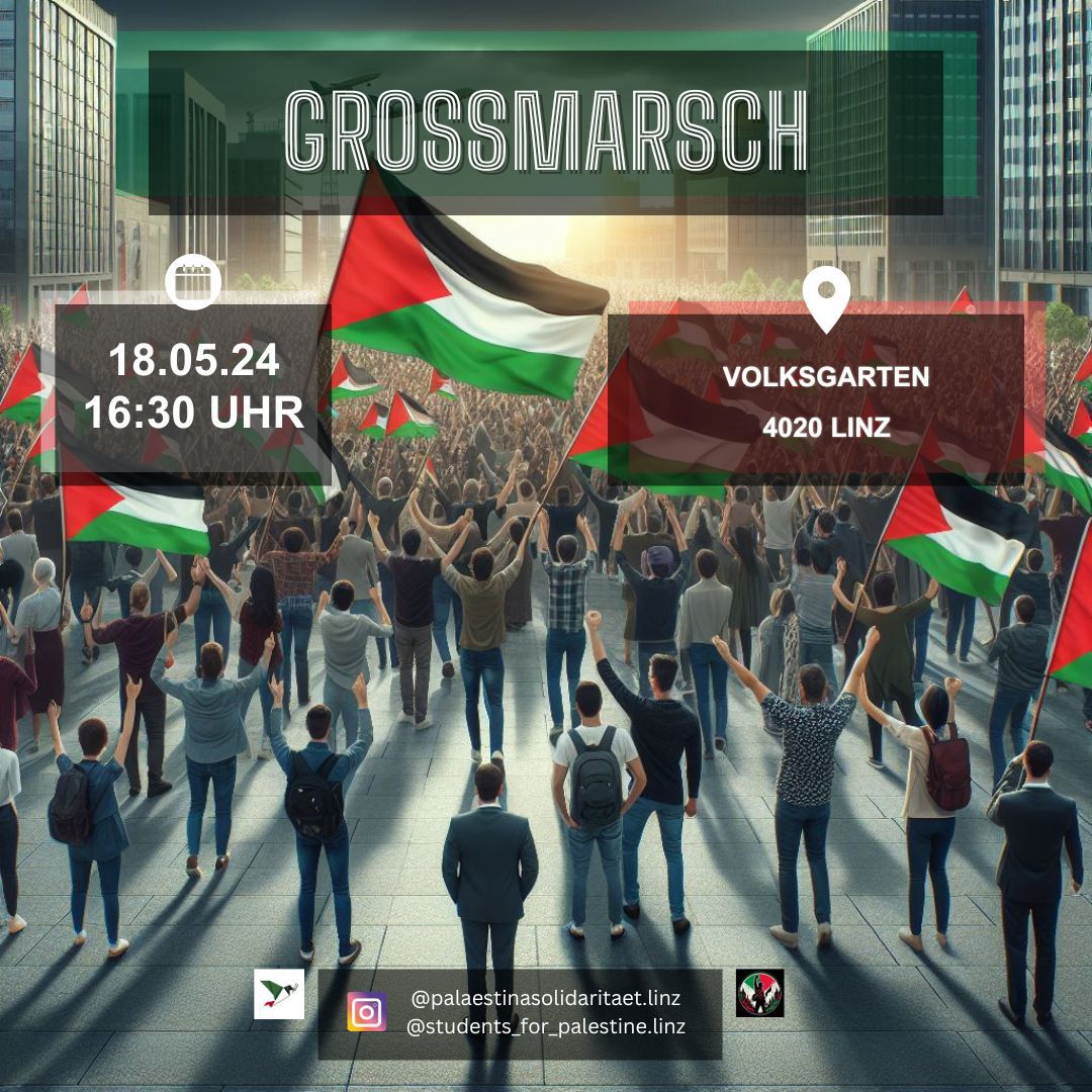 Linz: Großmarsch für Palästina